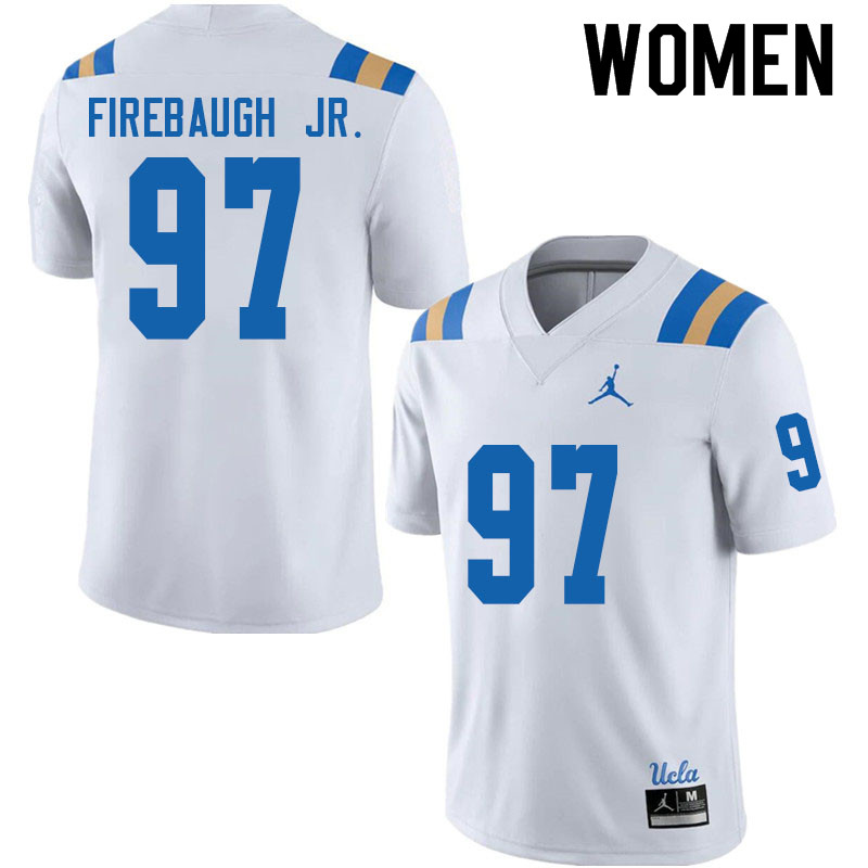 Jordan Brand Women #97 Joseph Firebaugh Jr. UCLA Bruins College Football Jerseys Sale-White - Click Image to Close